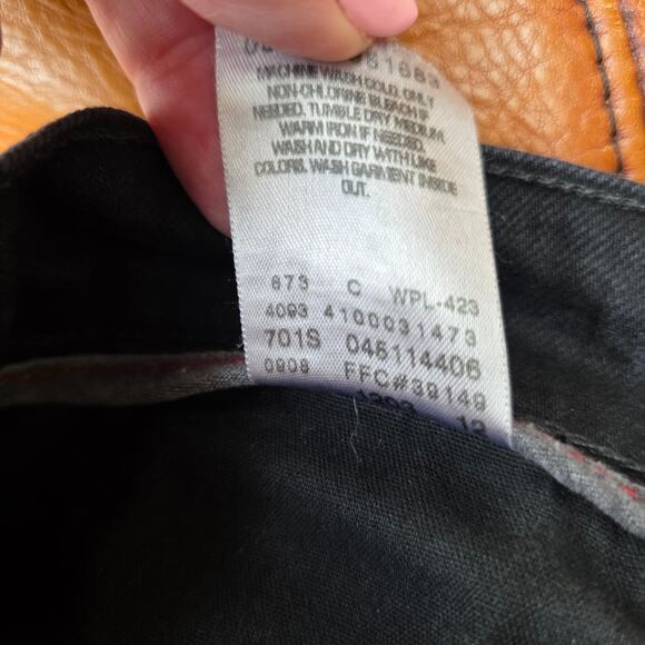 Levi's‎ 511 Mens The Original Skinny Black Denim Jeans 29 / 30 Actual 30/30 - Picture 6 of 6